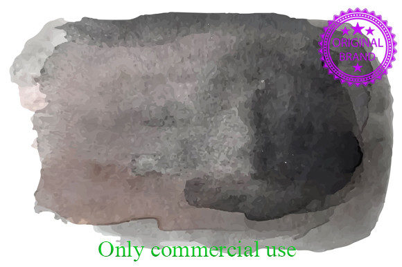 Black Watercolor Clip Art and Illustrations