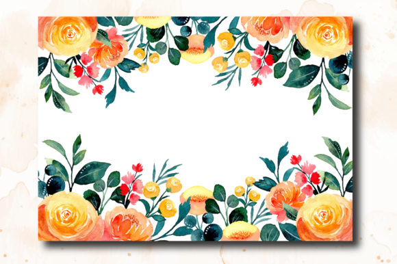 Digital Clipart Floral Watercolor Part.7 Illustrations