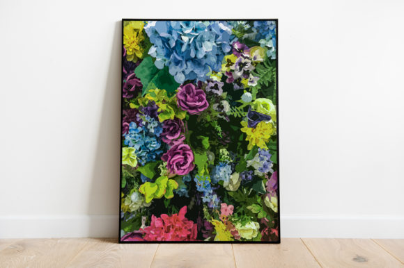 Flowers Poster Watercolor Illustrations