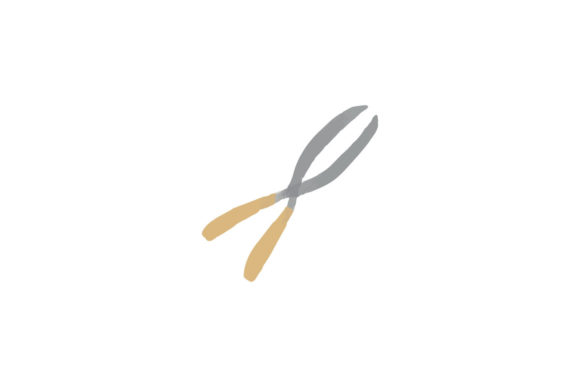 Watercolor Tool Pain Scissors Gardening Illustrations